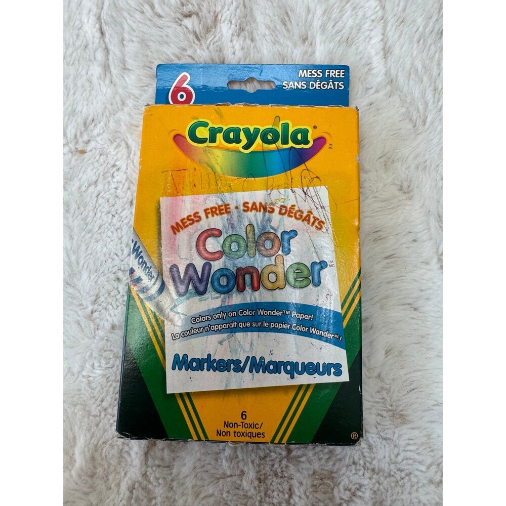 Crayola Color Wonder Markers Mess Free 6 Pack Non-Toxic 2003 Binney & Smith VNTG